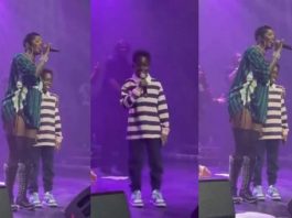 Tiwa Savage’s son Jamil shines on stage in London