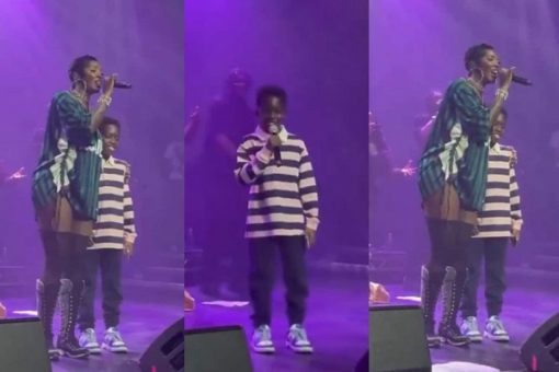 Tiwa Savage’s son Jamil shines on stage in London